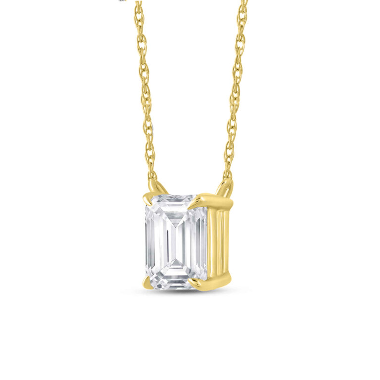Floating Lab Diamond Solitaire Necklace