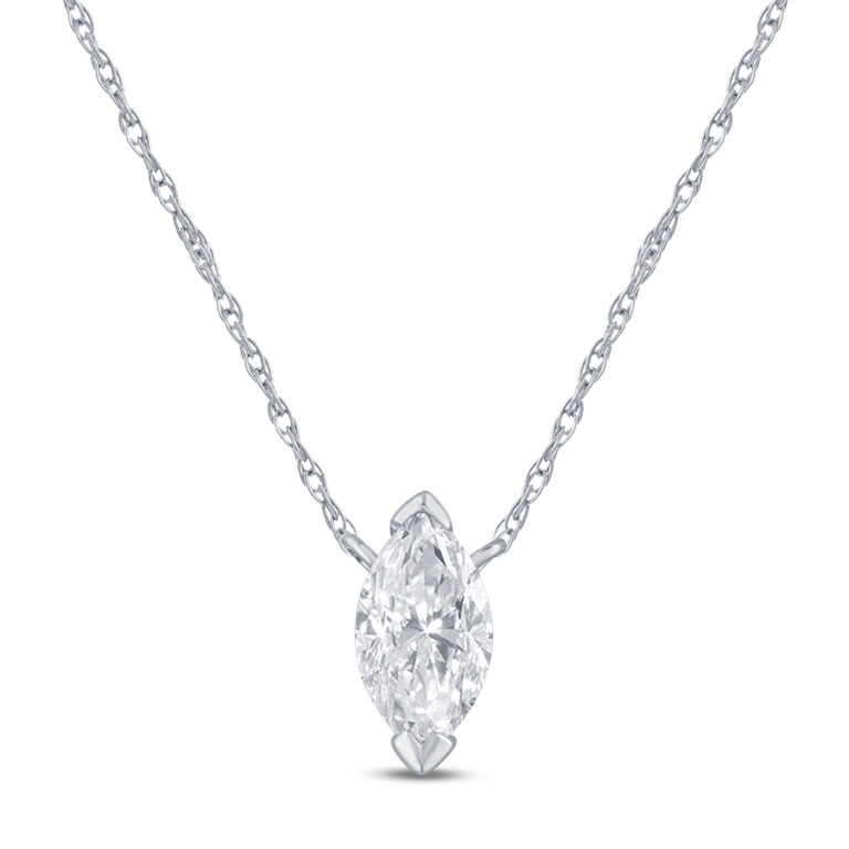 Floating Lab Diamond Solitaire Necklace