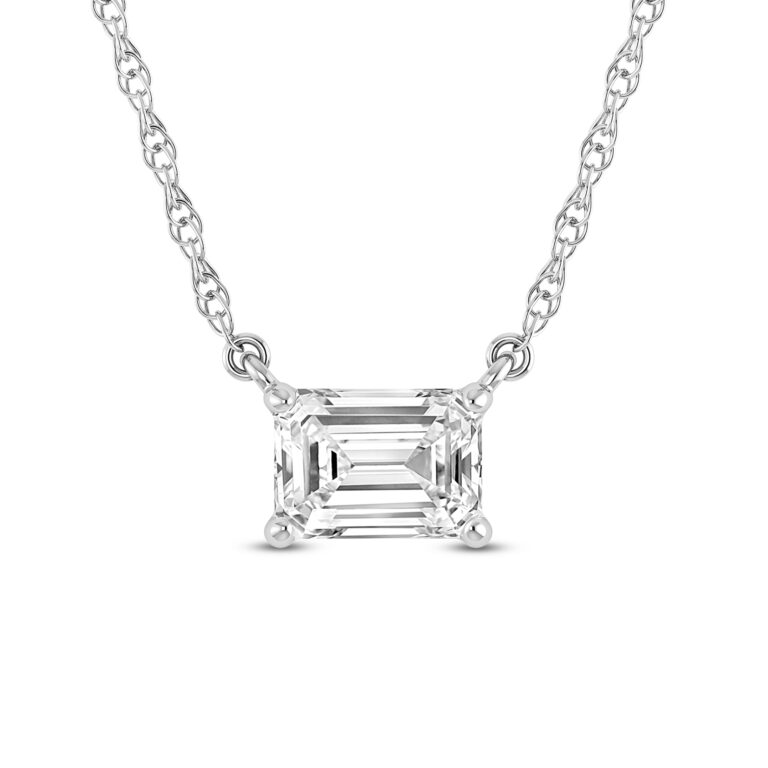Floating Lab Diamond Solitaire Necklace