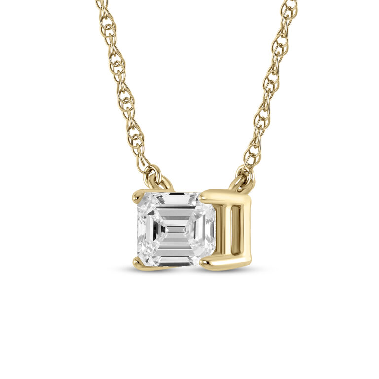 Floating Lab Diamond Solitaire Necklace