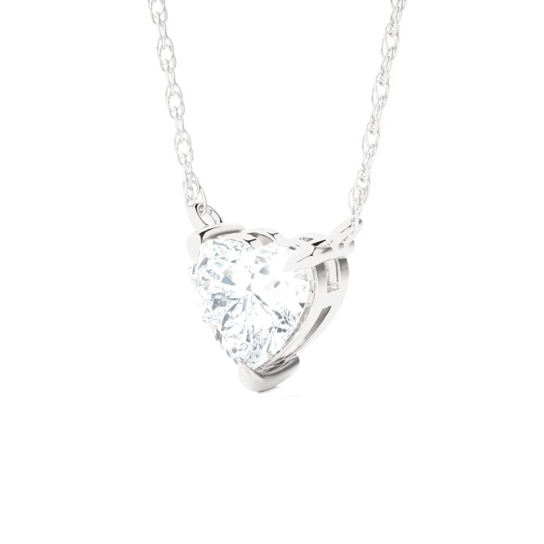 Floating Lab Diamond Solitaire Necklace
