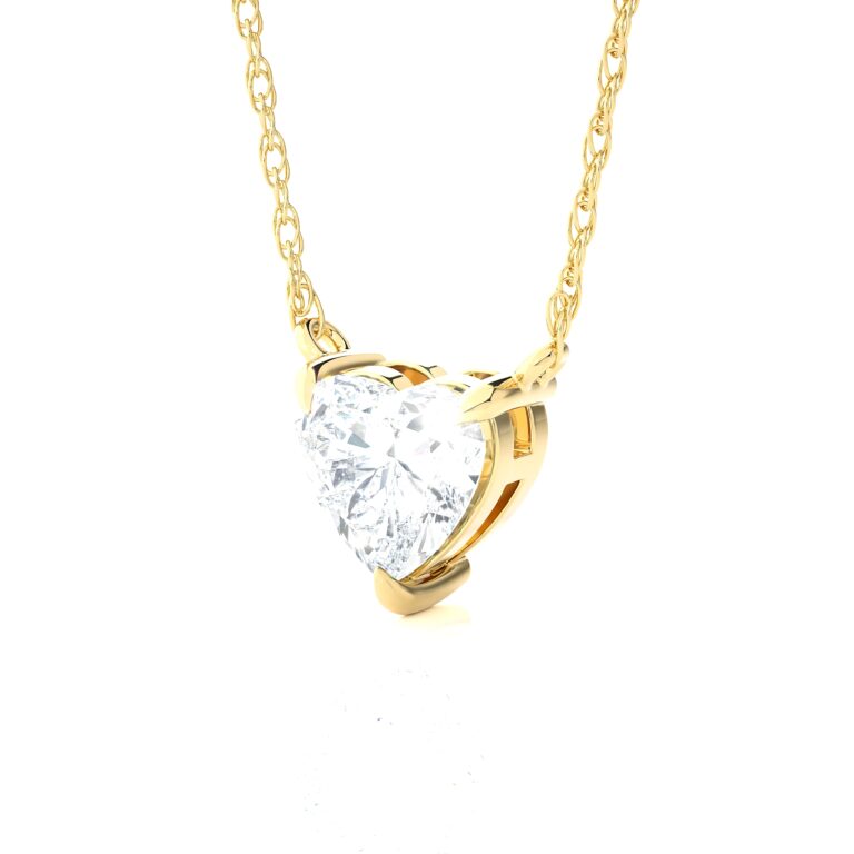 Floating Lab Diamond Solitaire Necklace