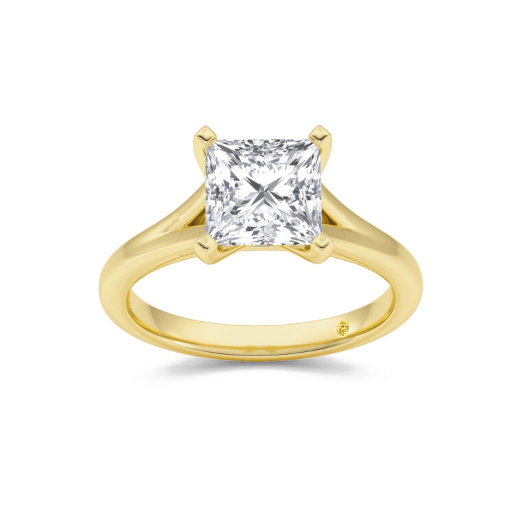 Luxen Split Shank Lab Diamond Solitaire Ring