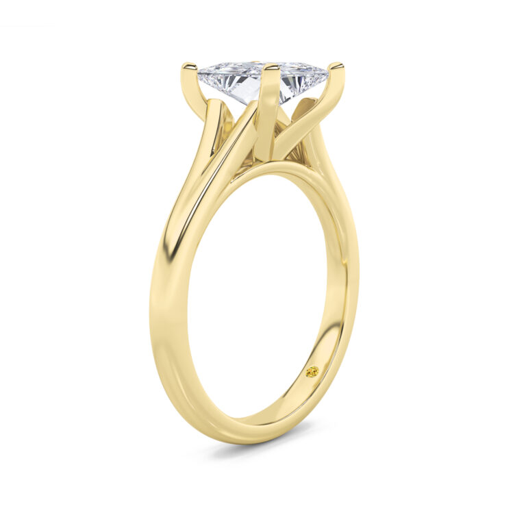 Luxen Split Shank Lab Diamond Solitaire Ring
