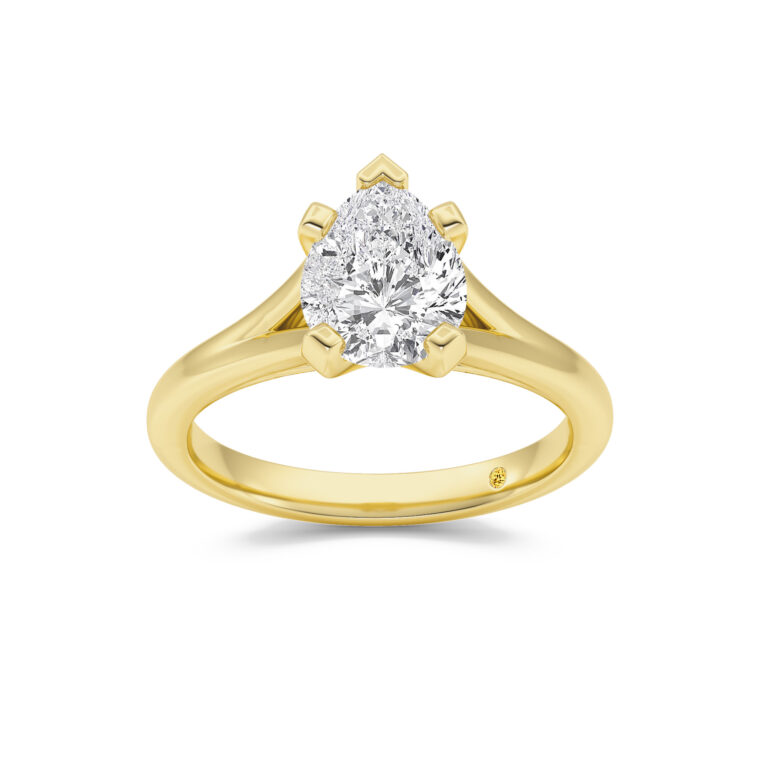 Luxen Split Shank Lab Diamond Solitaire Ring