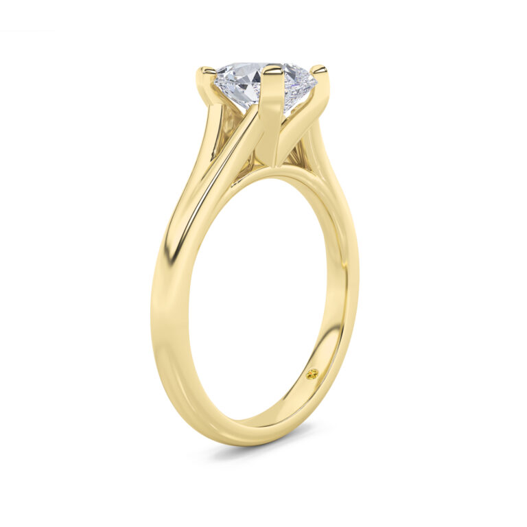 Luxen Split Shank Lab Diamond Solitaire Ring