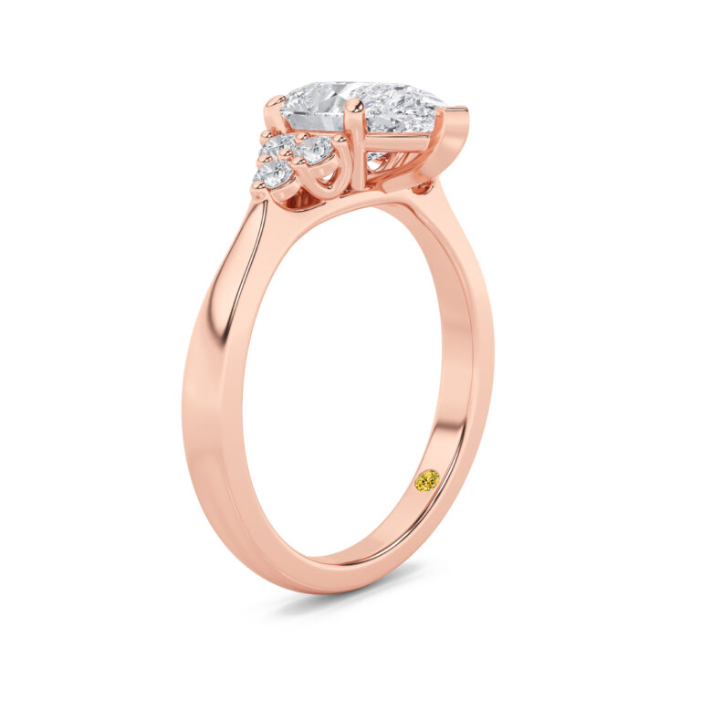 Eldra Illusion Trilliant Lab Grown Diamond Engagement Ring