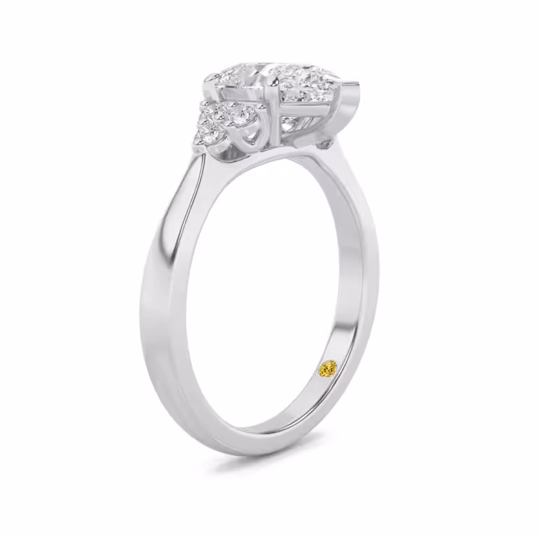 Eldra Illusion Trilliant Lab Grown Diamond Engagement Ring