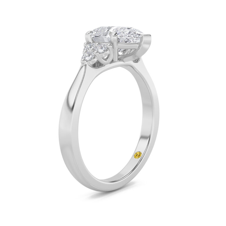 Eldra Illusion Trilliant Lab Grown Diamond Engagement Ring