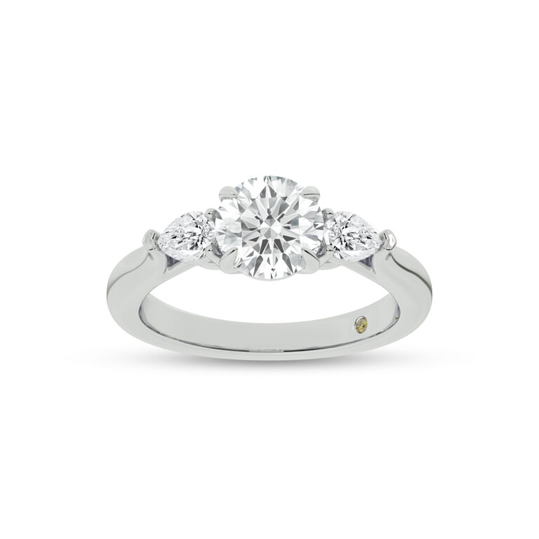 Bruges Lab Grown Three Stone Diamond Engagement Ring