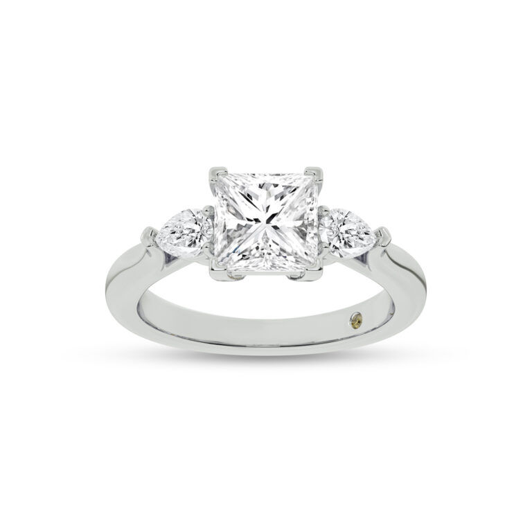 Bruges Lab Grown Three Stone Diamond Engagement Ring