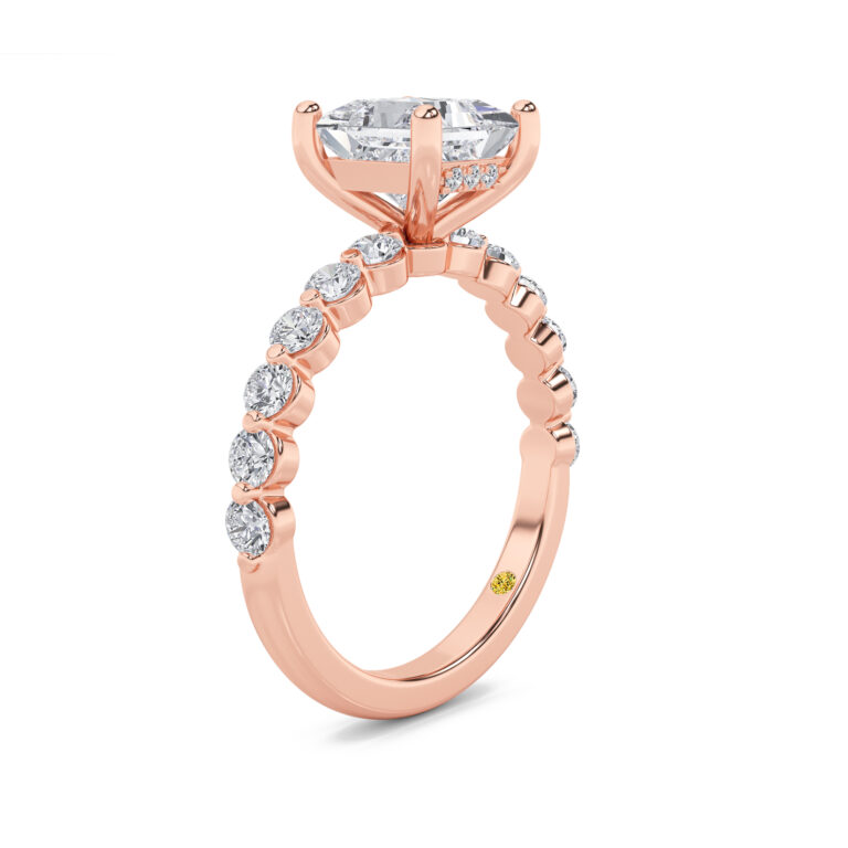 Frost Shared Prong Lab Grown Diamond Engagement Ring