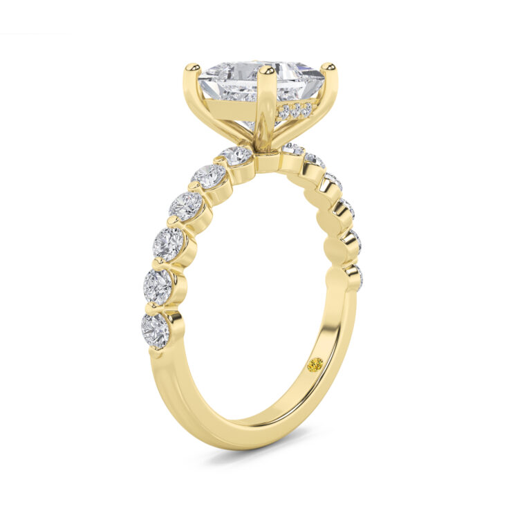 Frost Shared Prong Lab Grown Diamond Engagement Ring