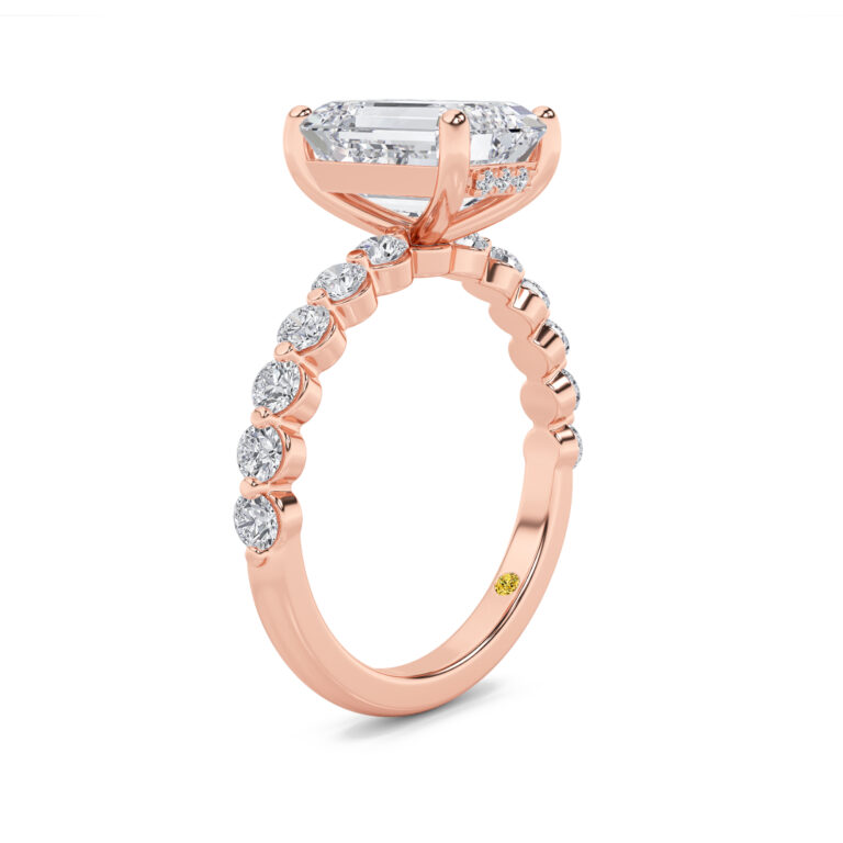 Frost Shared Prong Lab Grown Diamond Engagement Ring