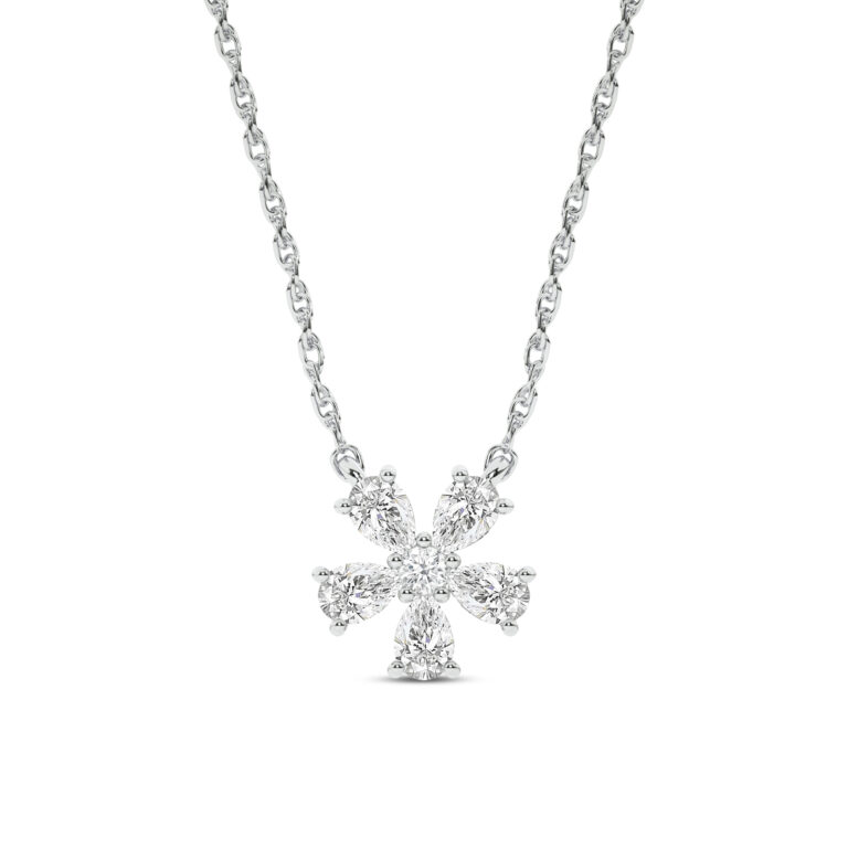 Blossoming Brilliance Lab Grown Diamond Necklace