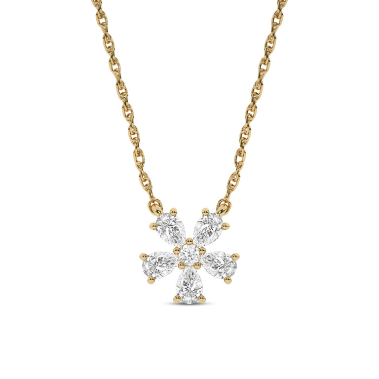 Blossoming Brilliance Lab Grown Diamond Necklace