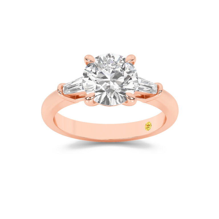 Ignite Tapered Baguette Lab Diamond Engagement Ring