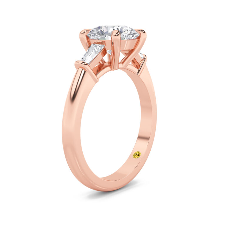 Ignite Tapered Baguette Lab Diamond Engagement Ring