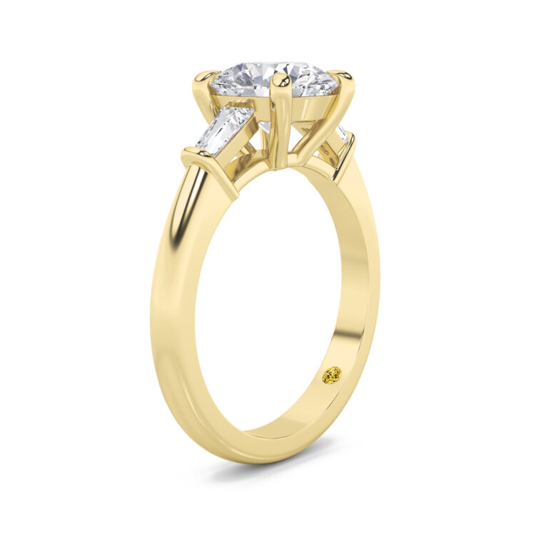 Ignite Tapered Baguette Lab Diamond Engagement Ring
