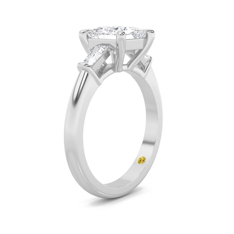 Ignite Tapered Baguette Lab Diamond Engagement Ring