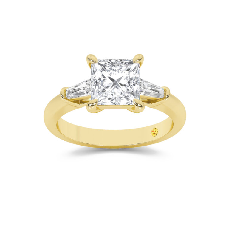 Ignite Tapered Baguette Lab Diamond Engagement Ring