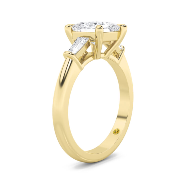Ignite Tapered Baguette Lab Diamond Engagement Ring