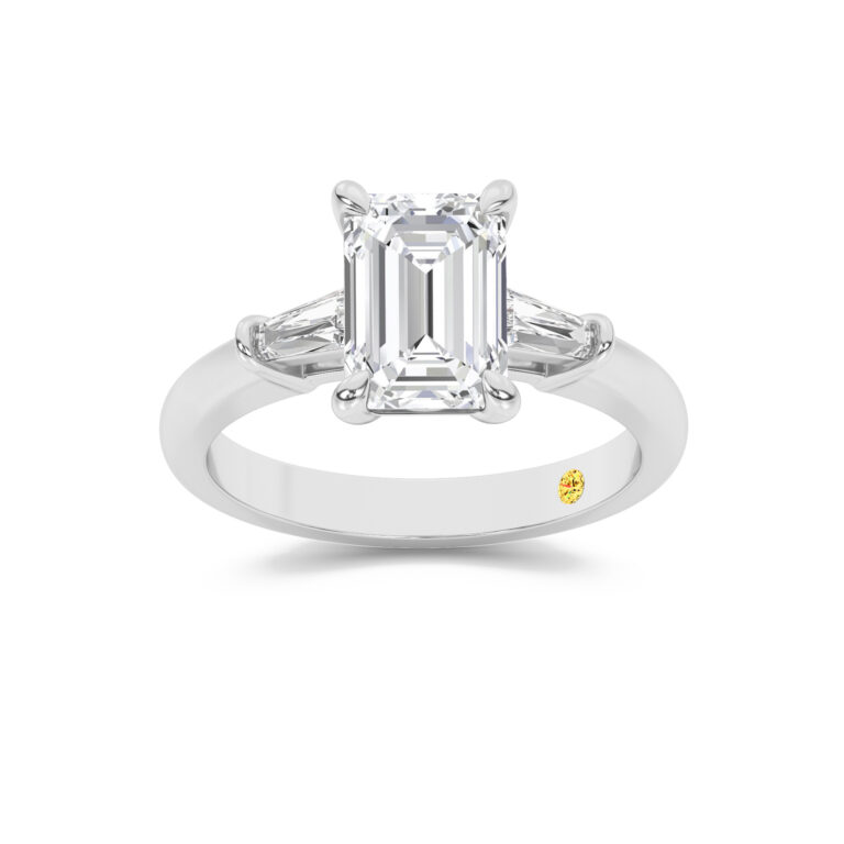 Ignite Tapered Baguette Lab Diamond Engagement Ring