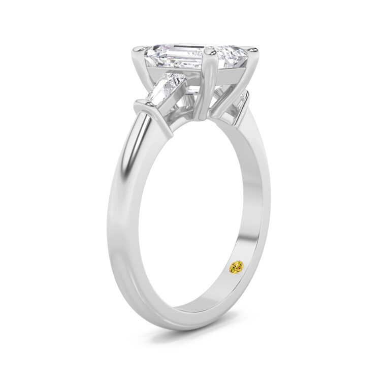 Ignite Tapered Baguette Lab Diamond Engagement Ring