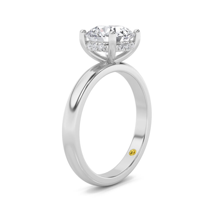 Firefly Hidden Halo Lab Diamond Engagement Ring