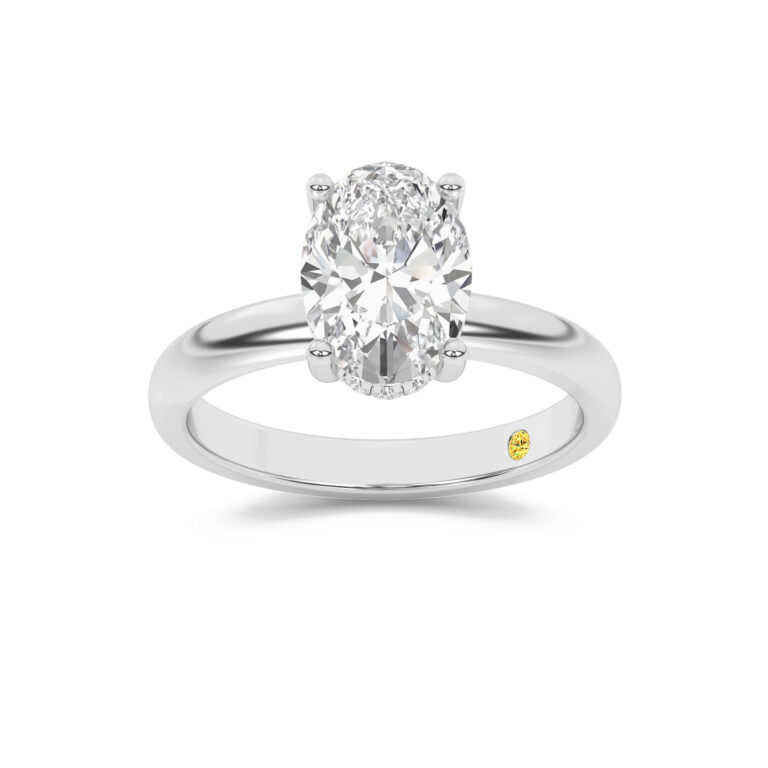 Firefly Engagment Ring with the Liv Wedding Band