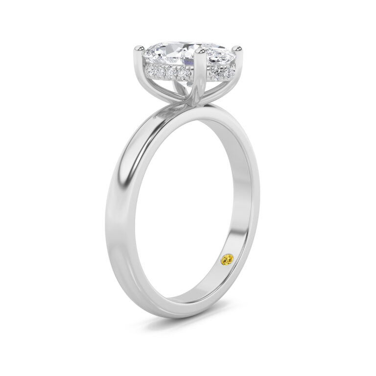 Firefly Hidden Halo Lab Diamond Engagement Ring