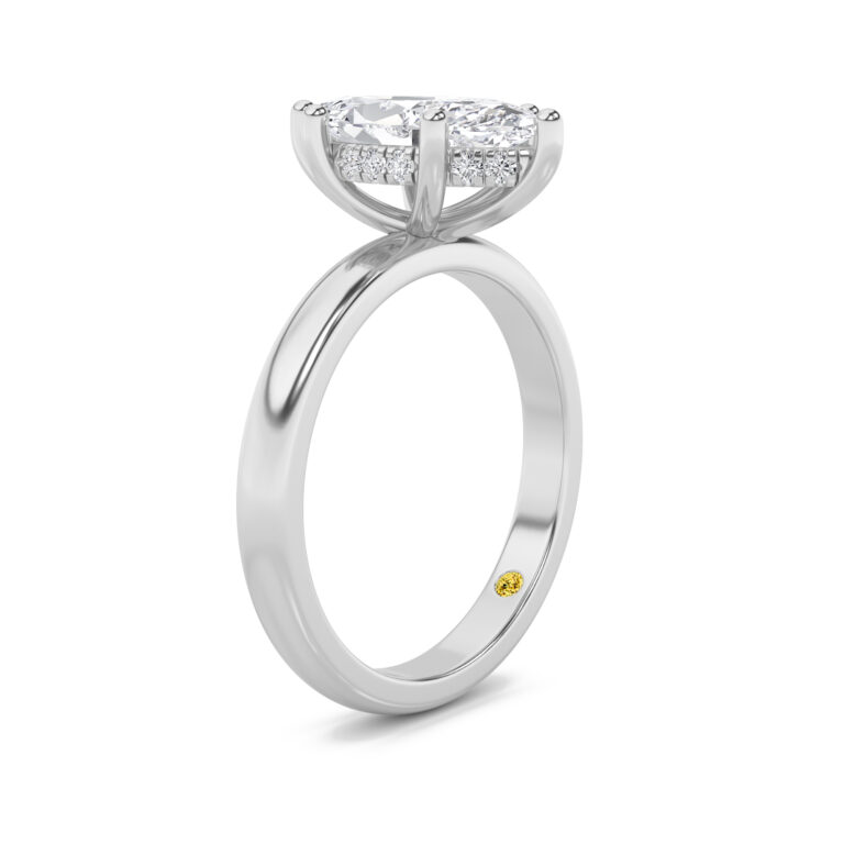 Firefly Hidden Halo Lab Diamond Engagement Ring