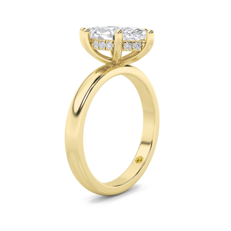 Firefly Hidden Halo Lab Diamond Engagement Ring
