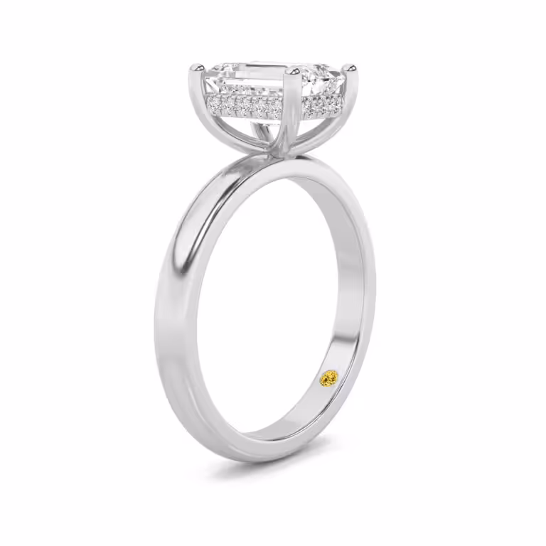 Firefly Hidden Halo Lab Diamond Engagement Ring