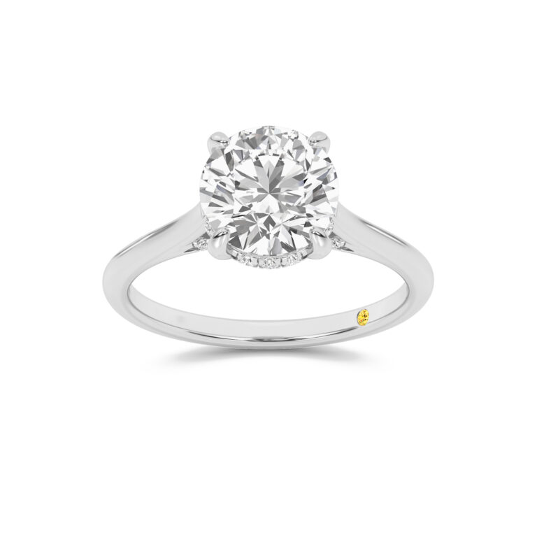 Twinkle Hidden Halo Lab Diamond Engagement Ring