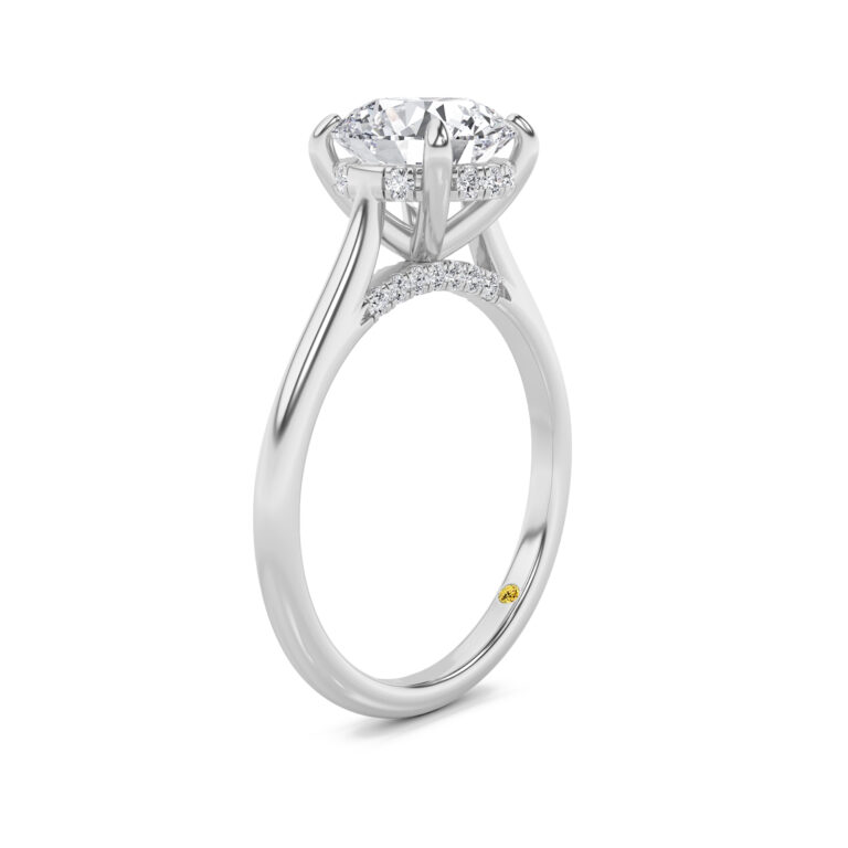 Twinkle Hidden Halo Lab Diamond Engagement Ring