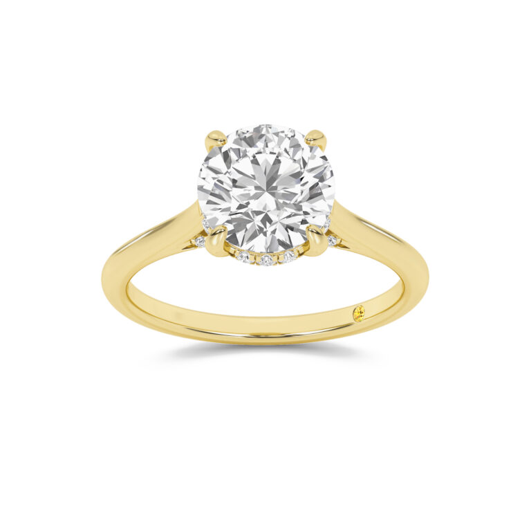 Twinkle Hidden Halo Lab Diamond Engagement Ring