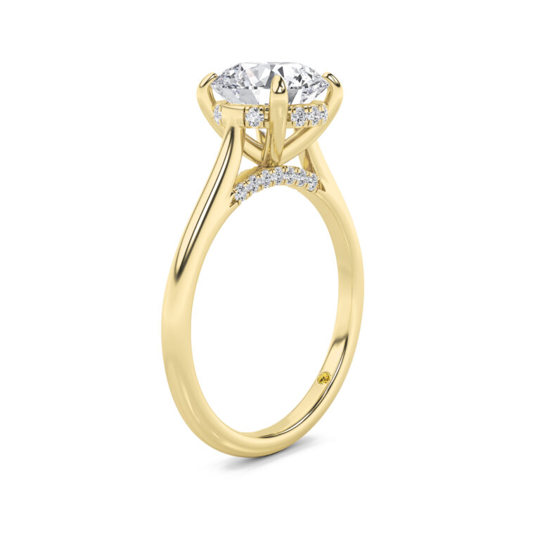 Twinkle Hidden Halo Lab Diamond Engagement Ring