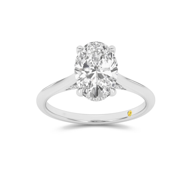 Twinkle Hidden Halo Lab Diamond Engagement Ring
