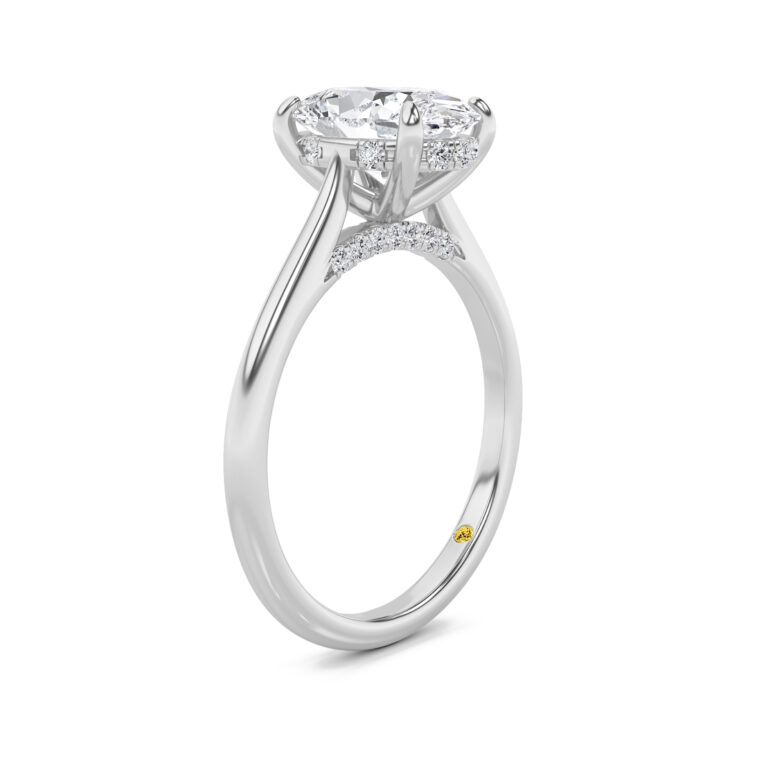 Twinkle Hidden Halo Lab Diamond Engagement Ring