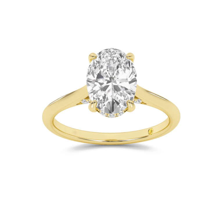 Twinkle Hidden Halo Lab Diamond Engagement Ring
