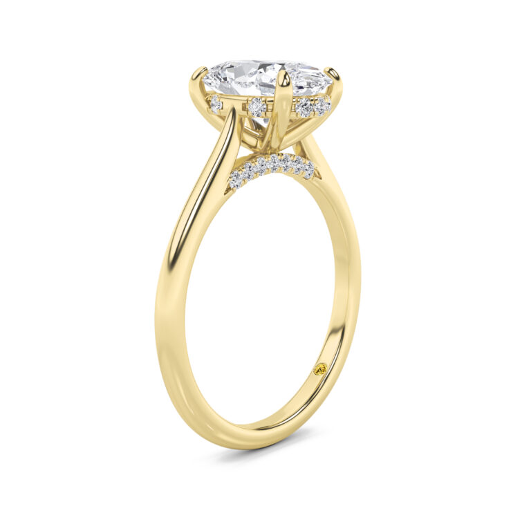 Twinkle Hidden Halo Lab Diamond Engagement Ring