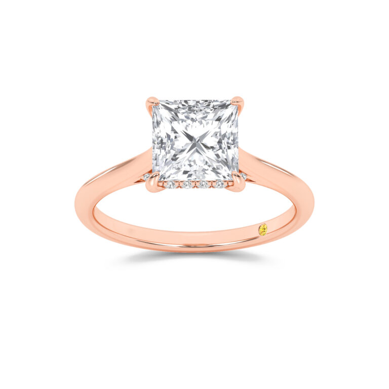 Twinkle Hidden Halo Lab Diamond Engagement Ring
