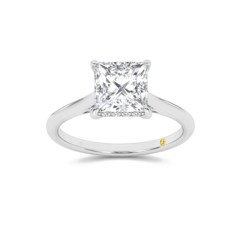 Twinkle Hidden Halo Lab Diamond Engagement Ring