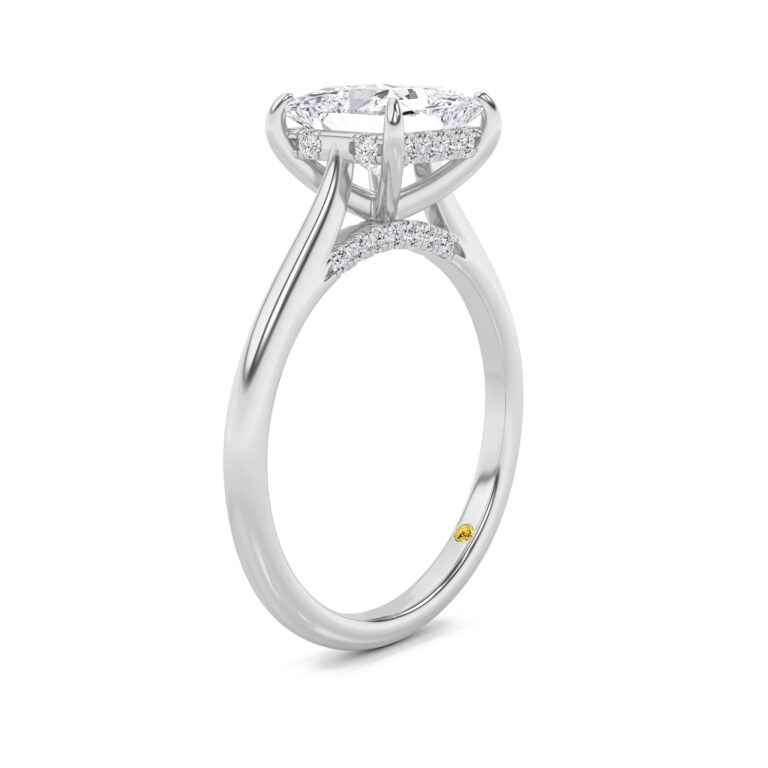 Twinkle Hidden Halo Lab Diamond Engagement Ring