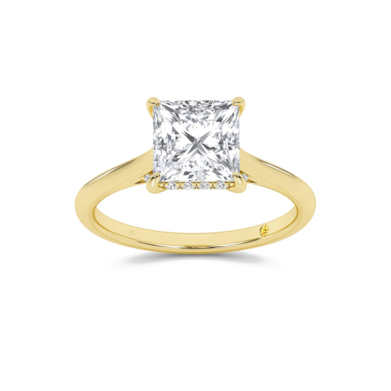 Twinkle Hidden Halo Lab Diamond Engagement Ring