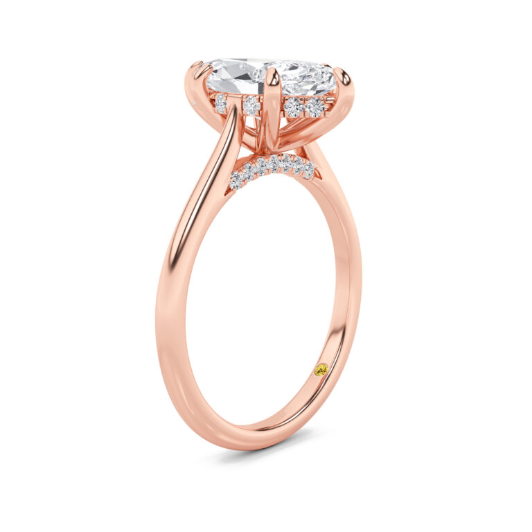 Twinkle Hidden Halo Lab Diamond Engagement Ring