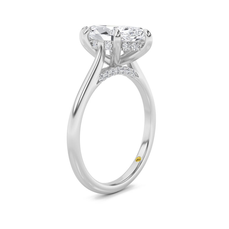 Twinkle Hidden Halo Lab Diamond Engagement Ring