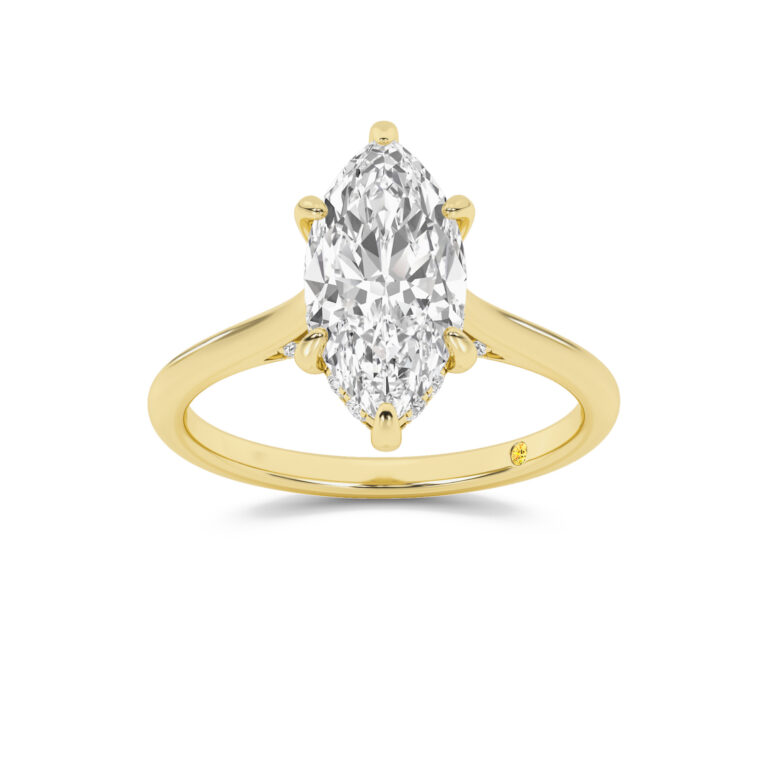 Twinkle Hidden Halo Lab Diamond Engagement Ring