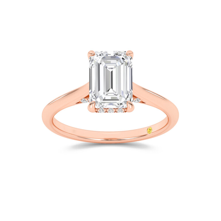 Twinkle Hidden Halo Lab Diamond Engagement Ring